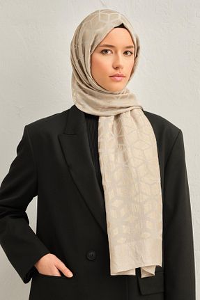 شال بژ زنانه پنبه ای Armine - کد 881201825