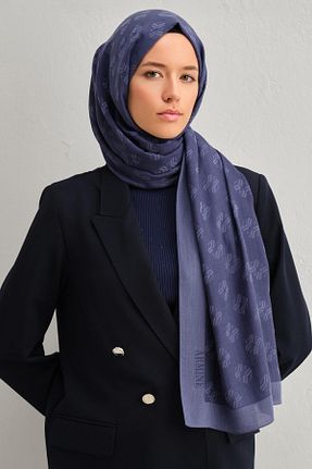 شال سرمه ای زنانه پنبه ای Armine - کد 892463239