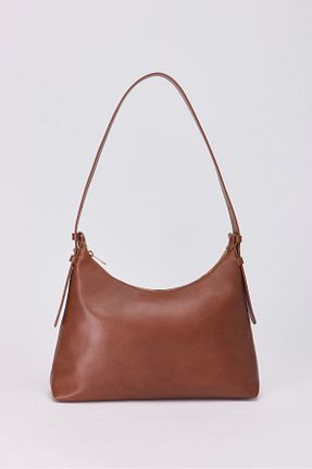 کیف دوشی قهوه ای زنانه چرم خالص YOURBAG - کد 873298714