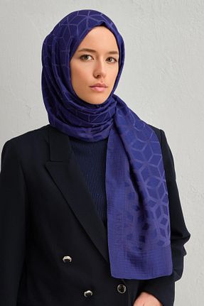 شال سرمه ای زنانه پنبه ای Armine - کد 881202705