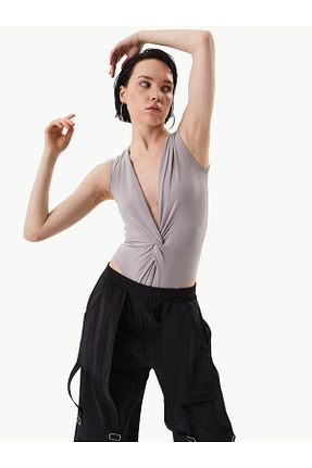بادی طوسی زنانه یقه هفت Rivus - کد 822158280