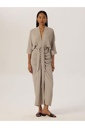 لباس طوسی زنانه بافتنی Rivus - کد 838143489