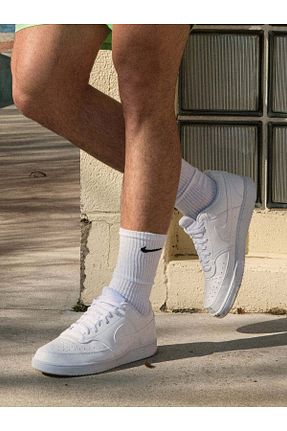 کفش اسنیکر سفید زنانه بند دار Nike - کد 881147549