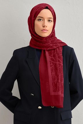 شال قرمز زنانه پنبه ای Armine - کد 891441256