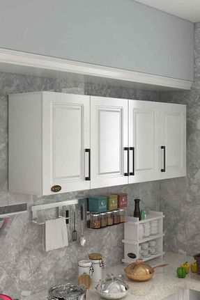 کابینت های آماده آشپزخانه سفید Suntalam Kenzlife - کد 881221626