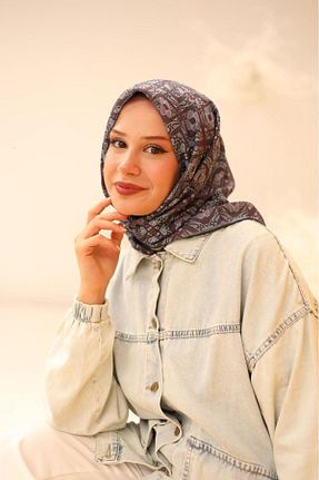 دستمال گردن قهوه ای زنانه Gold Garden - کد 881226109