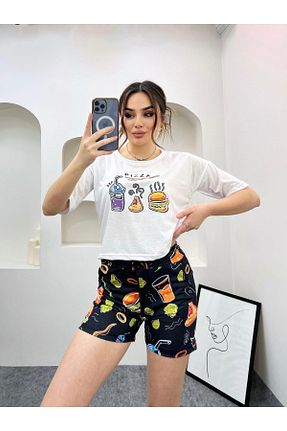 ست بالاتنه و پائین تنه رنگی زنانه بافت DCL STYLE - کد 881221310