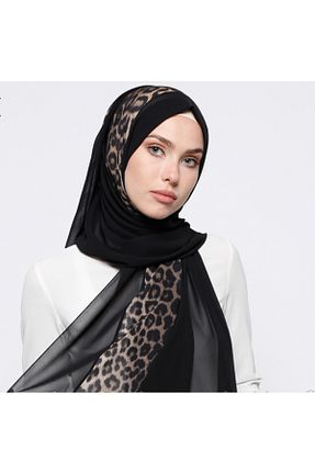 شال مشکی زنانه شیفون Differenza - کد 881227260