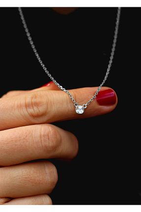 گردنبند نقره طوسی زنانه 925 عیار Own Jewelry - کد 881214313