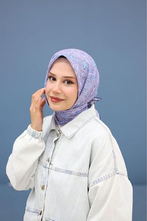 دستمال گردن بنفش زنانه Gold Garden - کد 881225712