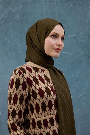 شال خاکی زنانه İpekhan - کد 881262650
