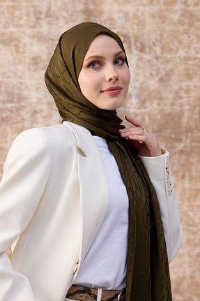 شال خاکی زنانه İpekhan - کد 881262615