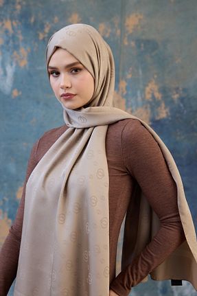 شال قهوه ای زنانه İpekhan - کد 881262595