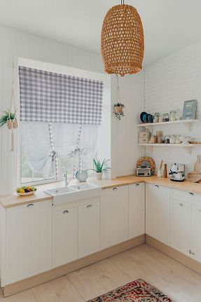 پرده توری طوسی ریل دار cotton maison - کد 805156813