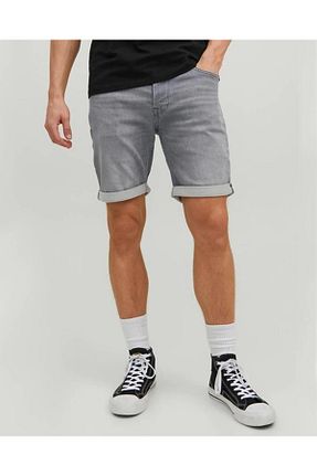 شلوارک و برمودا طوسی مردانه Relaxed Jack & Jones - کد 881274008