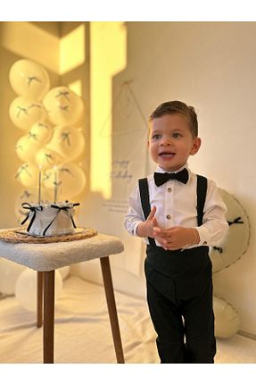 ست نوزادی مشکی بچه گانه کتان favorimkids - کد 141078393
