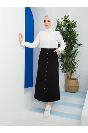 دامن حجاب مشکی زنانه Straight VELLICHOR - کد 286162248