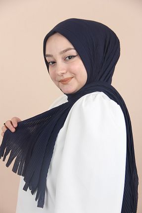 شال سرمه ای زنانه پنبه پلی استر Genel Markalar - کد 647768041