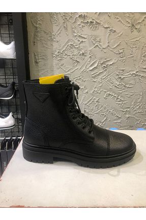 بوت / نیم بوت مشکی مردانه چرم خالص Greyder - کد 881288904