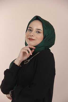 روسری سبز پلی استر Sima - کد 747173543