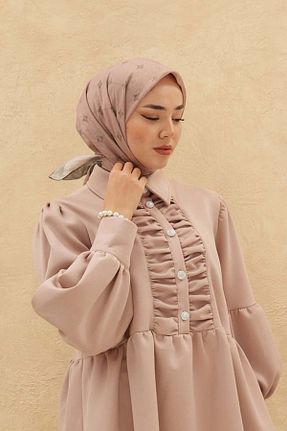 روسری نارنجی پنبه ای SİLKHOMEE - کد 854856276