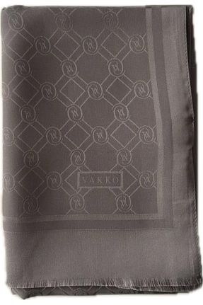 شال طوسی زنانه ابریشم Vakko - کد 881290594