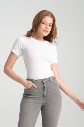 بلوز سفید زنانه ساده Lisirru - کد 881299235