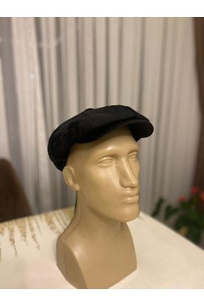 کلاه مشکی زنانه مخمل KOGLU - کد 881299755