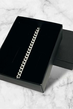دستبند نقره سفید مردانه 925 عیار ANKTASARIM - کد 842759063