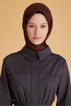 روسری طوسی پنبه ای Belli - کد 881328949