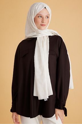 شال بژ زنانه پلی استر Belli - کد 881329263