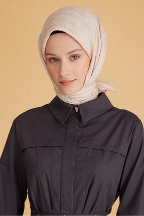 روسری طوسی پنبه ای Belli - کد 881328990