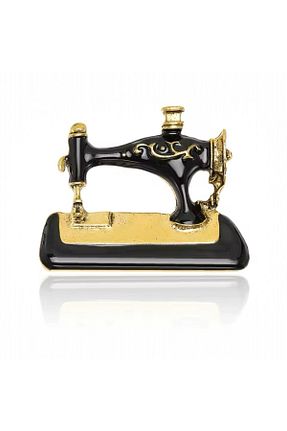 سنجاق سینه مشکی زنانه فلزی BİJUTERİX - کد 881327694