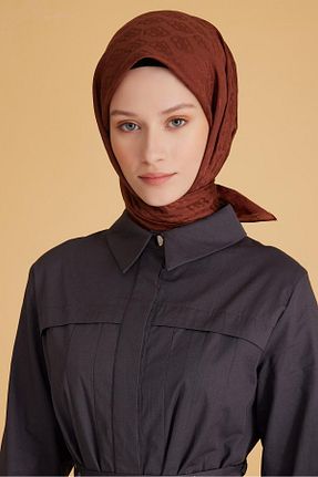 روسری طوسی پنبه ای Belli - کد 881329022
