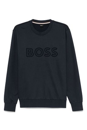 سوئیشرت سرمه ای مردانه چاپی BOSS - کد 881343098
