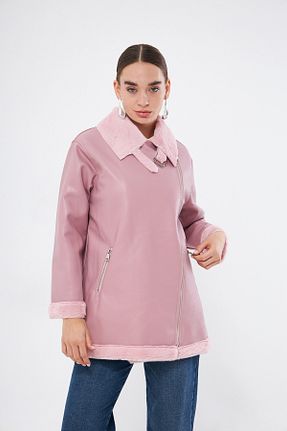 کاپشن صورتی زنانه رگولار Mizalle - کد 881373798