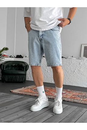 شلوارک و برمودا آبی مردانه Relaxed BYBASICMAN - کد 881373768