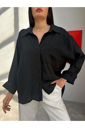پیراهن مشکی زنانه اورسایز LİSAA BUTİK - کد 881369223