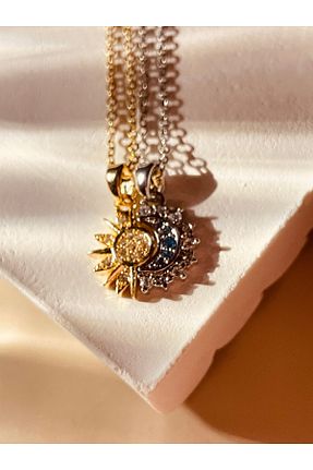 گردنبند استیل ( فولاد ) طوسی زنانه استیل ضد زنگ WisstoriaCollections - کد 877903184