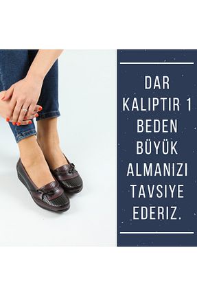 کفش کلاسیک زرشکی زنانه پلی اورتان KAOF SHOES - کد 147706609