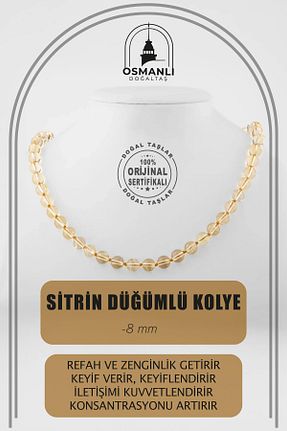 گردنبند جواهر رنگی زنانه سنگ OSMANLI DOĞAL TAŞ - کد 678595054