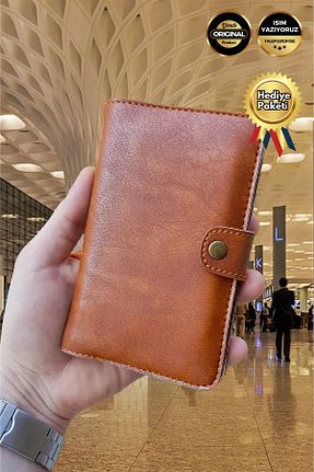 کیف پول قهوه ای زنانه سایز متوسط Vardo - کد 682133219