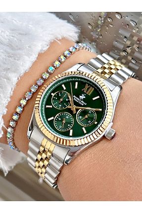 ساعت مچی سبز زنانه 36 میلی متر Beverly Hills Polo Club - کد 881428968