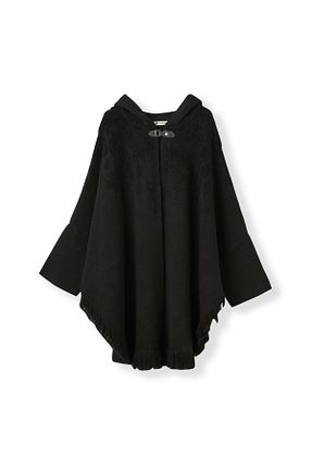 پانچو مشکی زنانه اکریلیک Uludağ Triko - کد 881400579