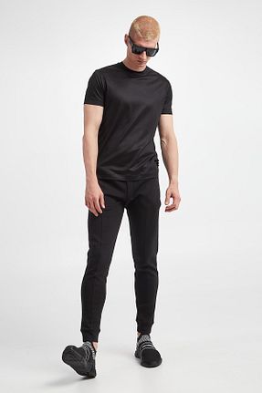 شلوار کرمگن مشکی مردانه رگولار Emporio Armani - کد 881402843