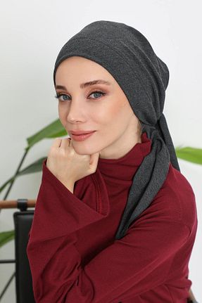 کلاه شنای حجاب طوسی زنانه Aisha