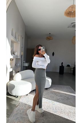 دامن رنگی زنانه ساده Buket Teke - کد 881451011
