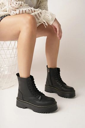 بوت برفی مشکی زنانه نبوک Zerenyus - کد 881432696