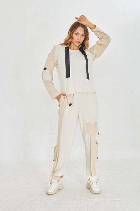 بلوز بژ زنانه ساده LAMANTE - کد 881437220
