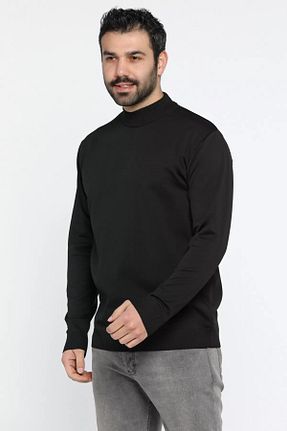 پلیور مشکی مردانه ساده MİSHAR İTALİA - کد 881434127